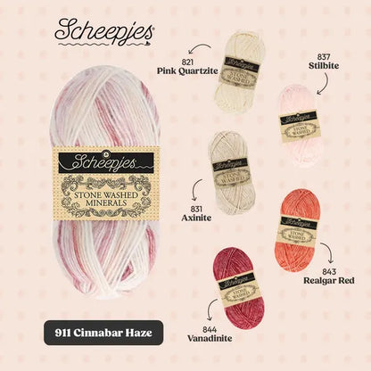 Scheepjes Stone Washed Minerals - 911 Cinnabar Haze