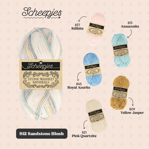 Scheepjes Stone Washed Minerals - 912 Sandstone Blush