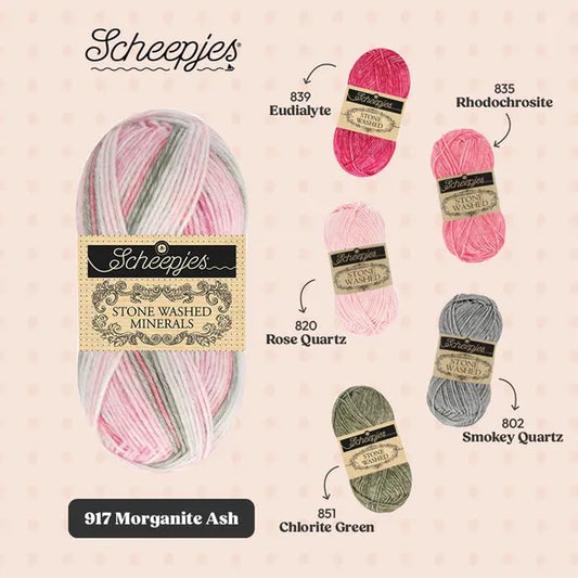 Scheepjes Stone Washed Minerals - 917 Morganite Ash