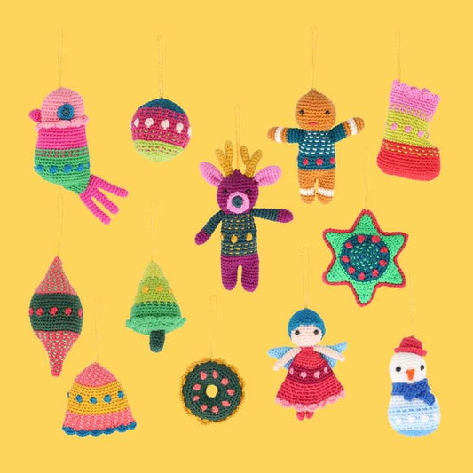 Christmas Tree Ornaments Crochet Kit - Scheepjes Crochet Kit