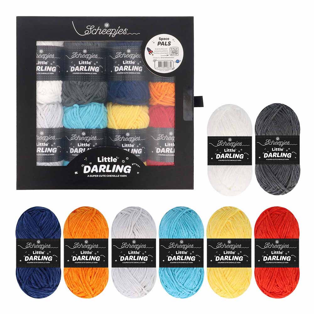 Fil Chenille Scintillant de Scheepjes Little Darling Sparkle | Pack Fil Chenille Scintillant de Scheepjes Little Darling Sparkle | Pack