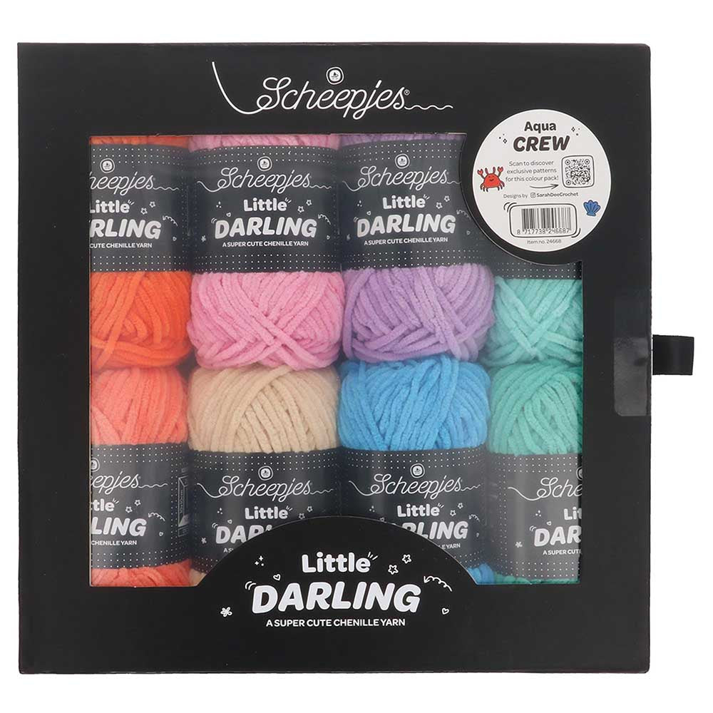 Scheepjes Little Darling Garn - 8x25g Teichfarben, Baby- Und Kinderprojekte