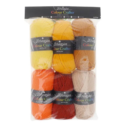 Scheepjes Colour Crafter Colour Pack 6x50g - Clogs