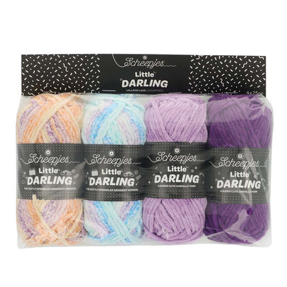 Scheepjes Little Darling Sprinkled Gradient 4x25g Lol. | Zacht DK garen met kleurverloop Scheepjes Little Darling Sprinkled Gradient 4x25g Lol. | Zacht DK garen met kleurverloop
