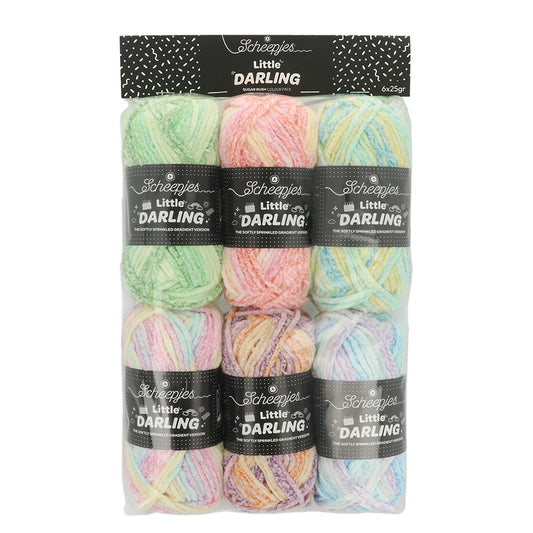 Scheepjes Little Darling Sprinkled Gradient Colour Pack - Sugar Rush