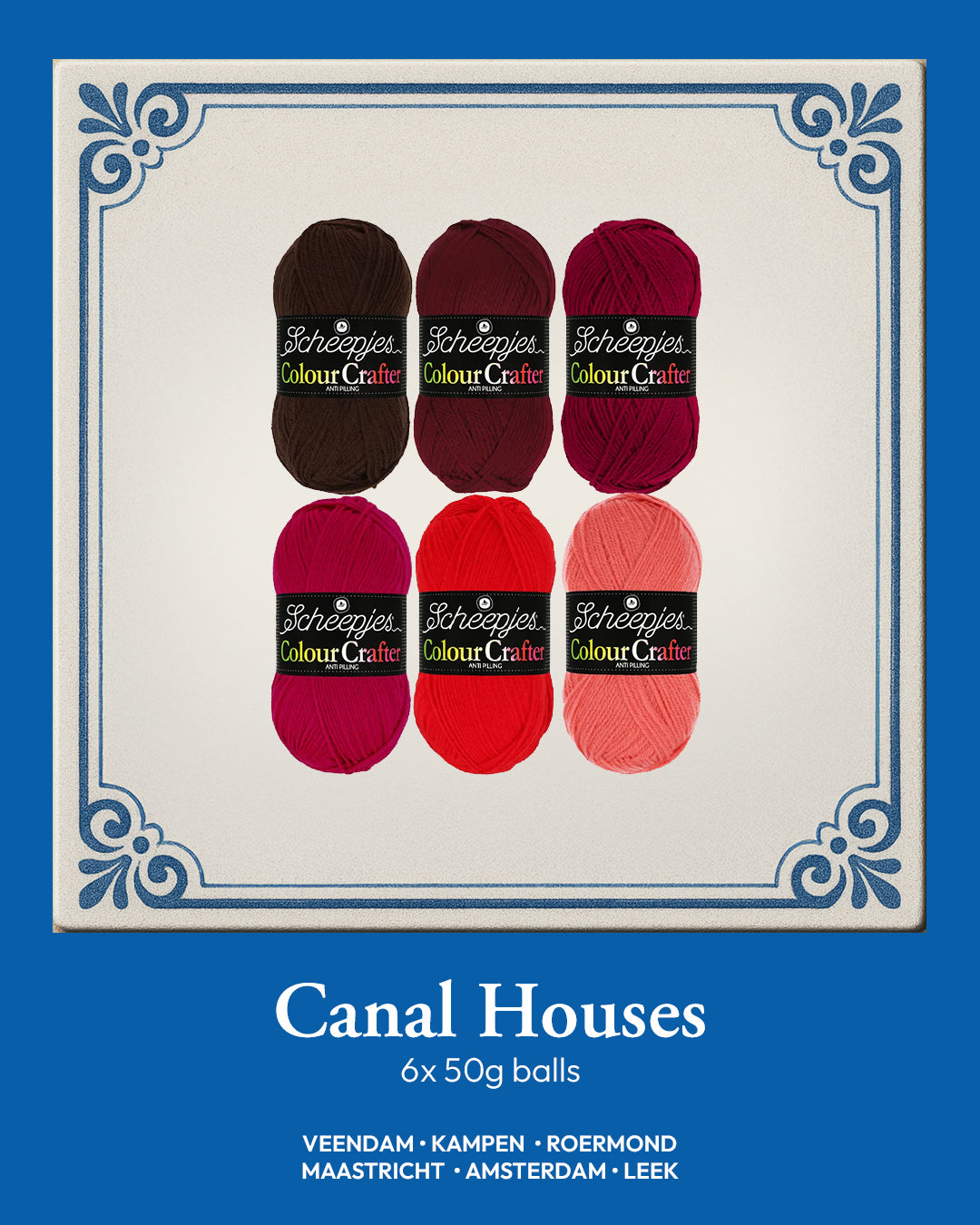 Scheepjes Colour Crafter Colour Pack 6x50g - Canal Houses