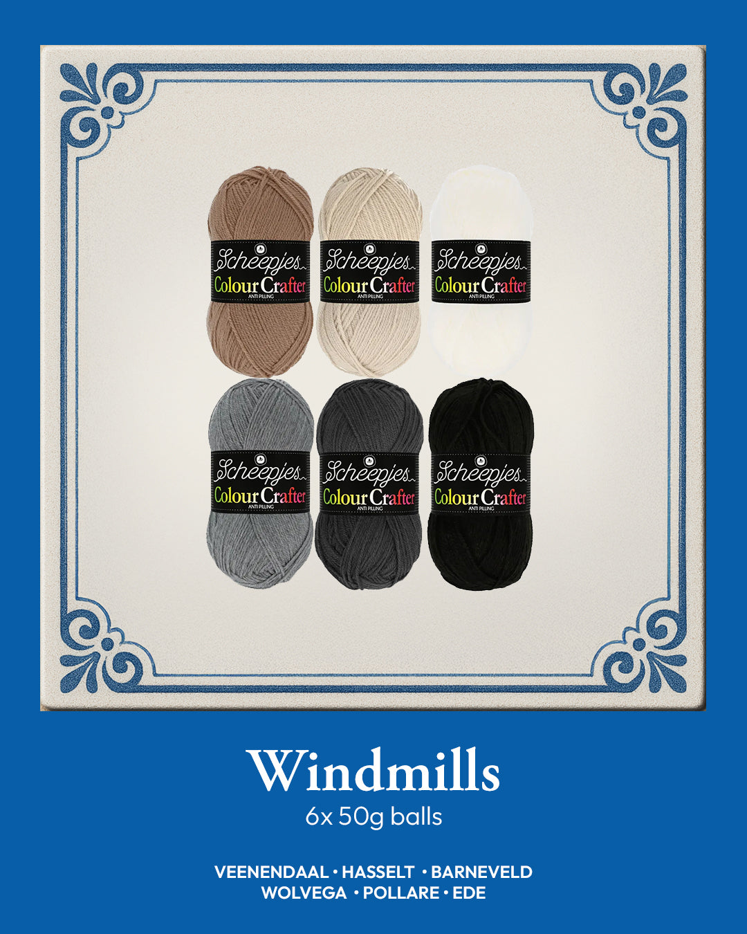 Scheepjes Colour Crafter Colour Pack 6x50g - Windmills
