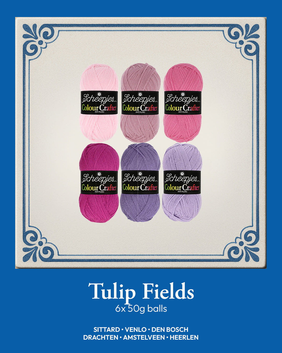 Scheepjes Colour Crafter Colour Pack 6x50g - Tulip Fields