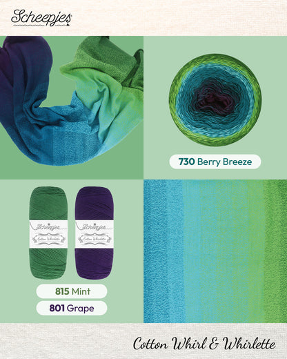 Scheepjes Cotton Whirl - 730 Berry Breeze