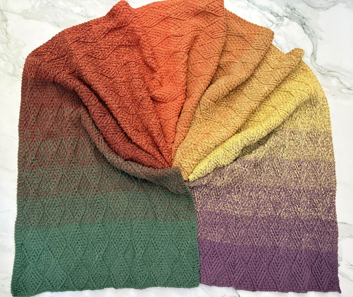 Autumn Breeze Scarf Pattern - Instant Download (Knit)