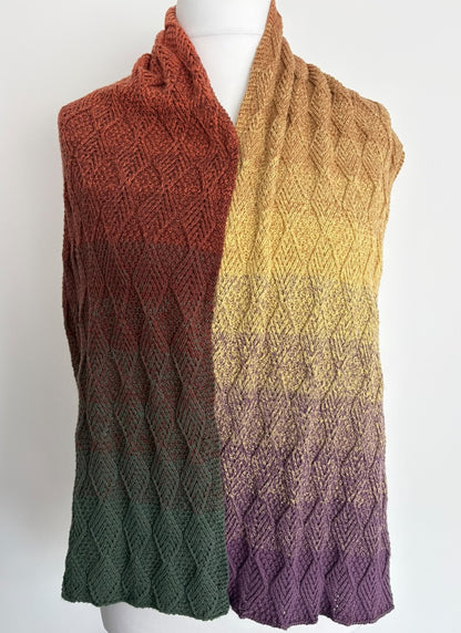 Autumn Breeze Scarf Pattern - Instant Download (Knit)