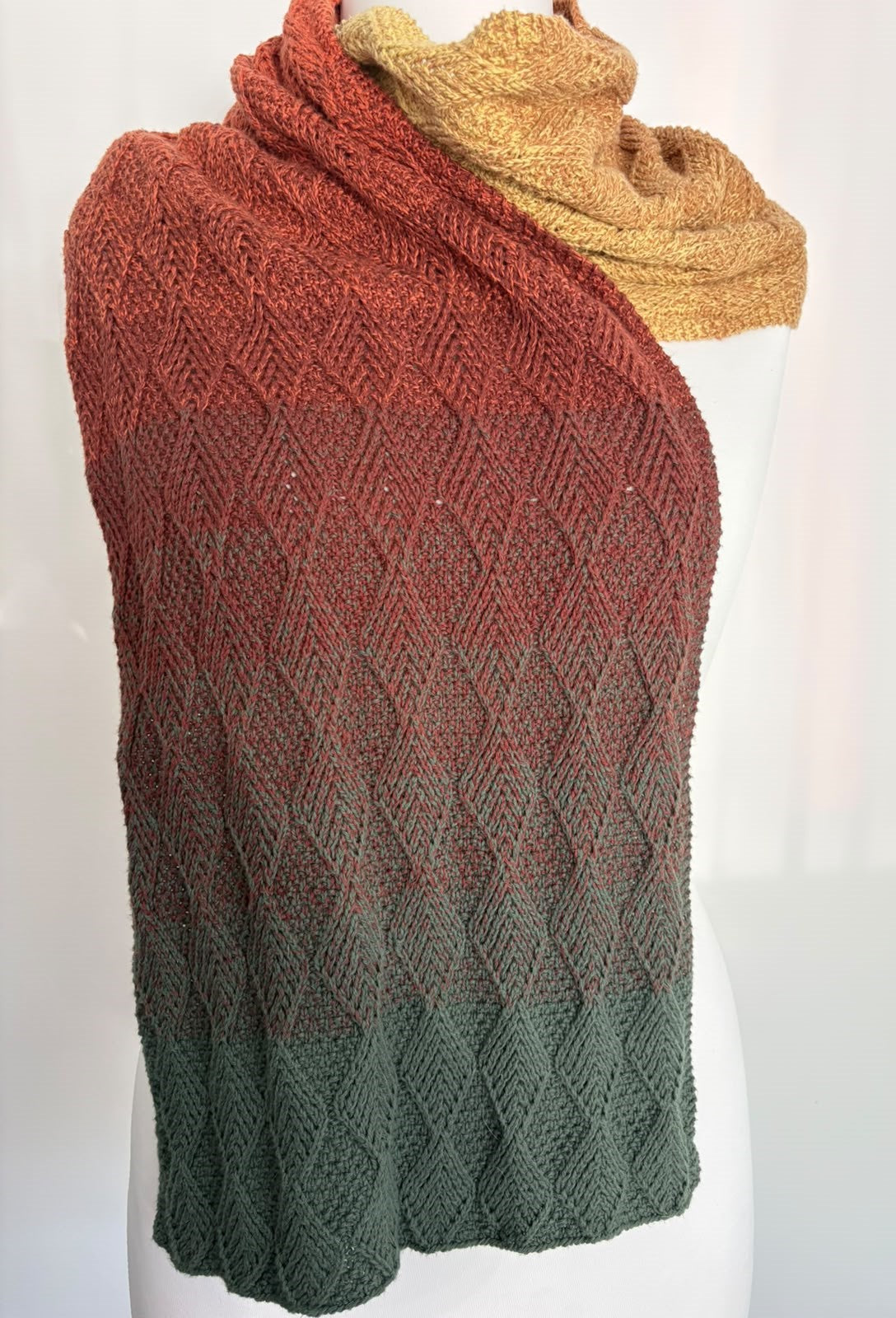 Autumn Breeze Scarf Pattern - Instant Download (Knit)