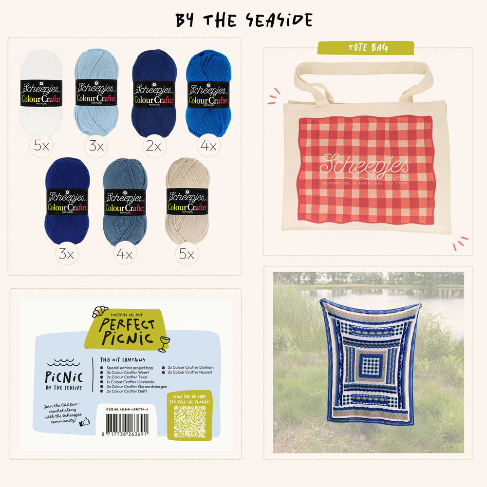 Scheepjes Perfect Picnic CAL - Colour Crafter - Seaside