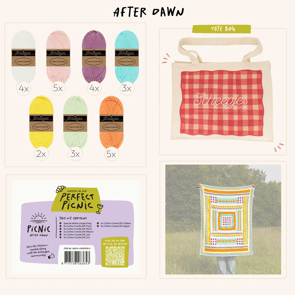 Scheepjes Perfect Picnic CAL - Cotton Create DK - Dawn