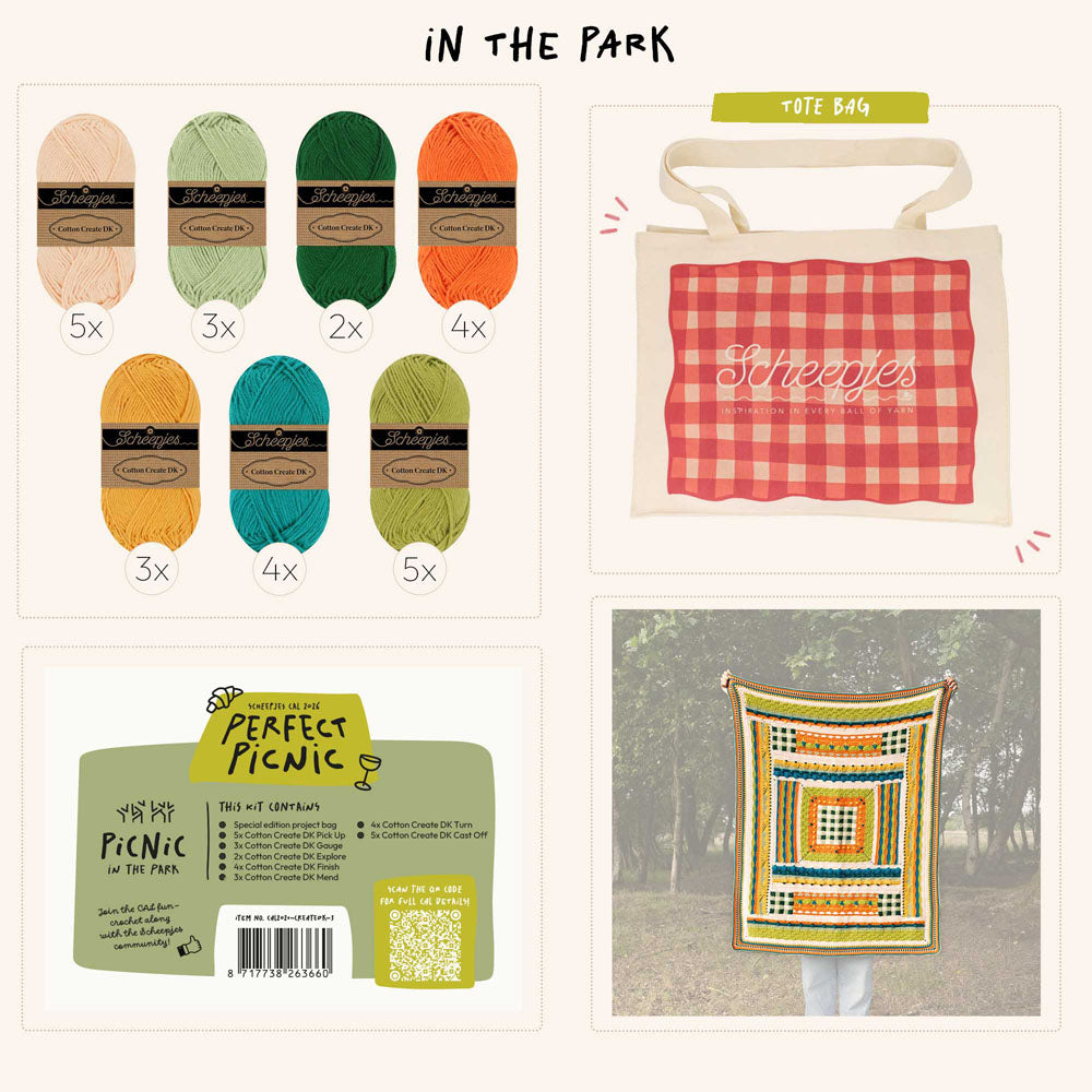 Scheepjes Perfect Picnic CAL - Cotton Create DK - Park