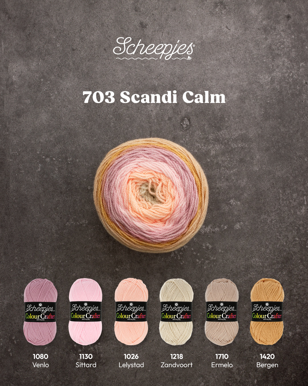 Scheepjes Colour Crafter Cake - 703 Scandi Calm