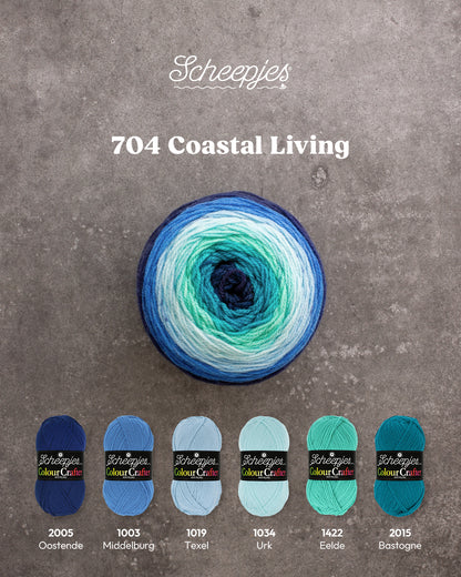 Scheepjes Colour Crafter Cake - 704 Coastal Living