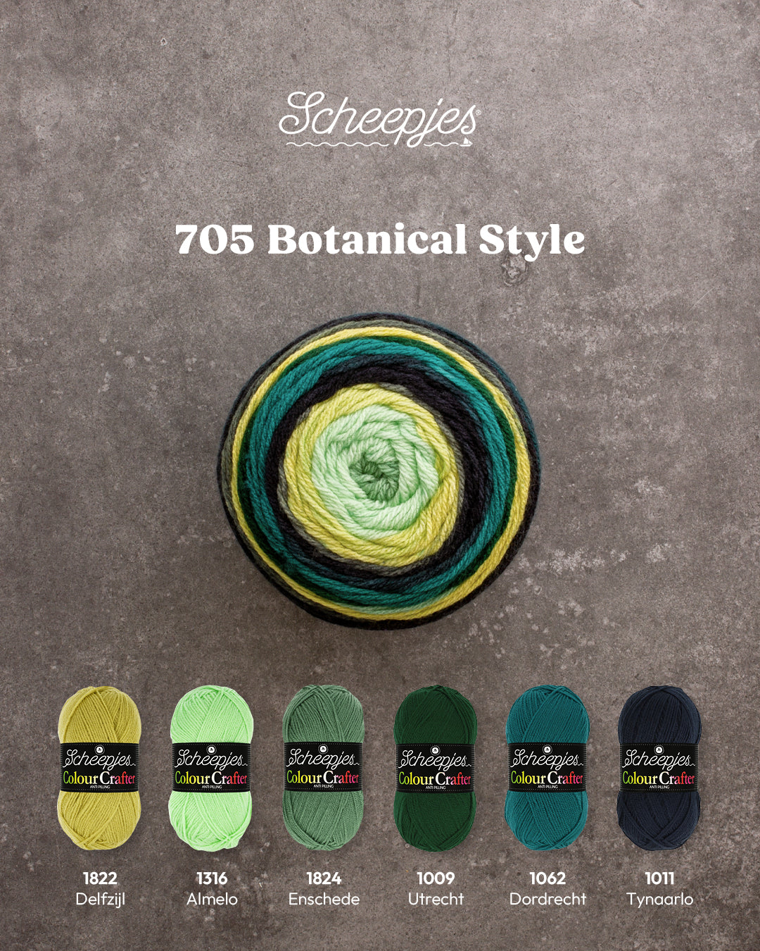 Scheepjes Colour Crafter Cake - 705 Botanical Style