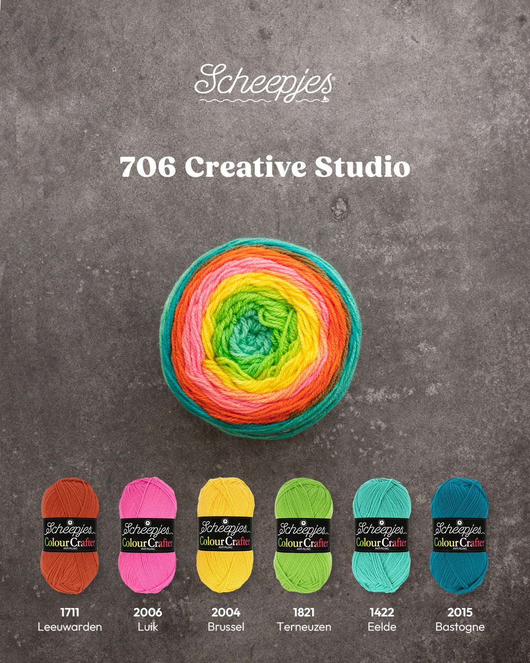 Scheepjes Colour Crafter Cake - 706 Creative Studio