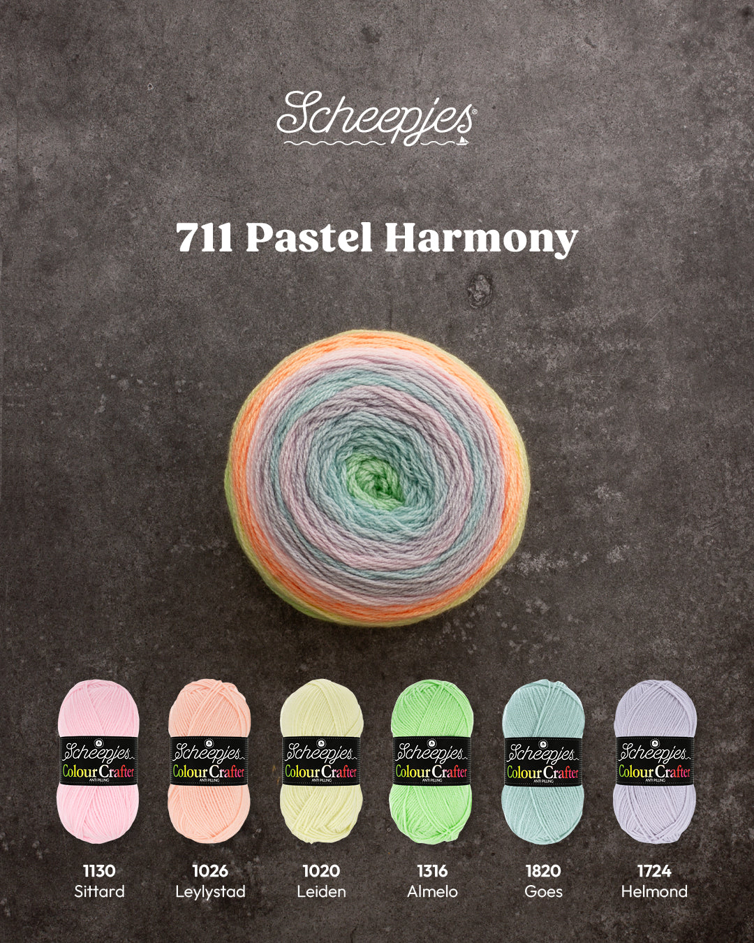 Scheepjes Colour Crafter Cake - 711 Pastel Harmony