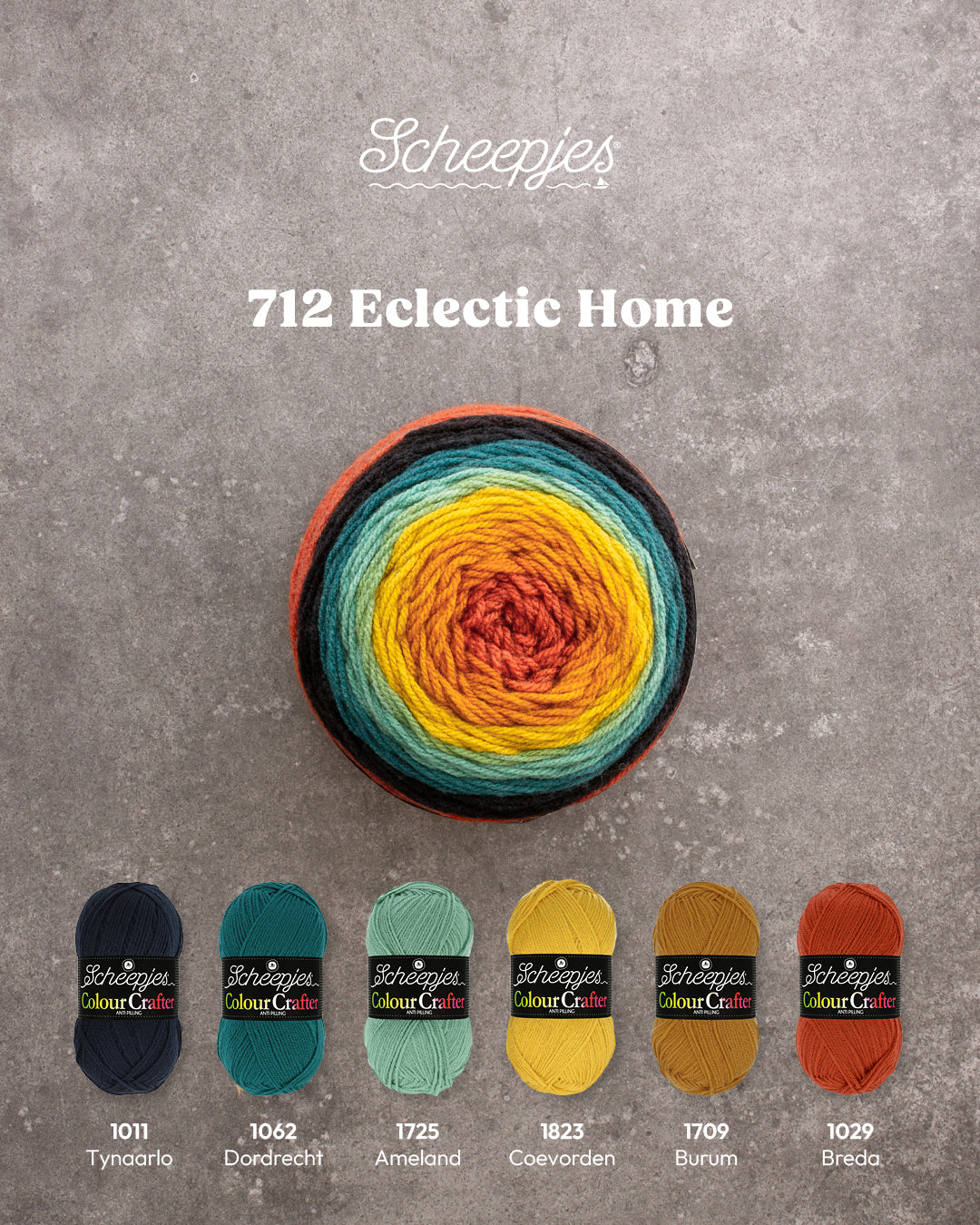 Scheepjes Colour Crafter Cake - 712 Eclectic Home