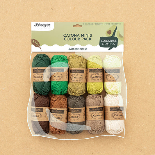Scheepjes Catona colour pack 10x25g - Avocado Toast