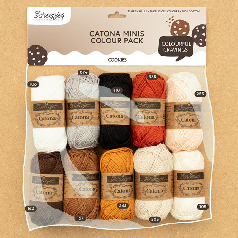 Scheepjes Catona colour pack 10x25g - Cookies