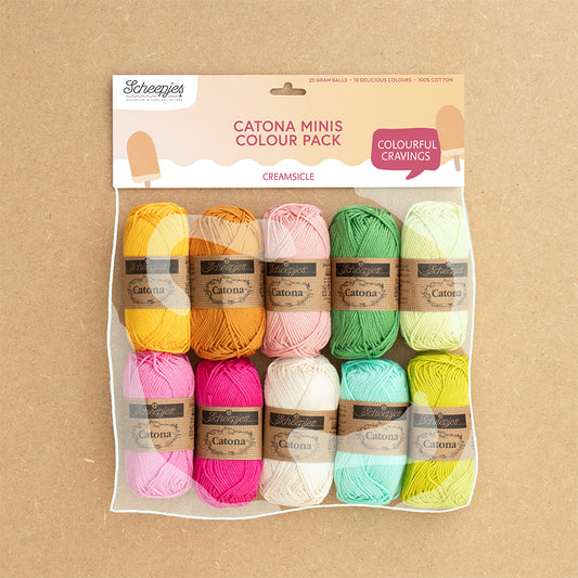 Scheepjes Catona colour pack 10x25g - Creamsicle