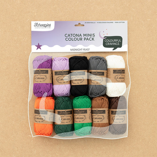 Scheepjes Catona colour pack 10x25g - Midnight Feast