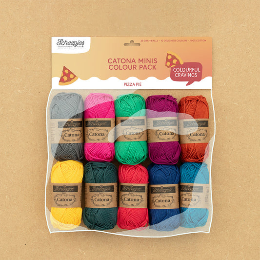 Scheepjes Catona colour pack 10x25g - Pizza Pie