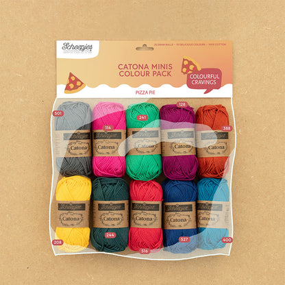 Scheepjes Catona colour pack 10x25g - Pizza Pie