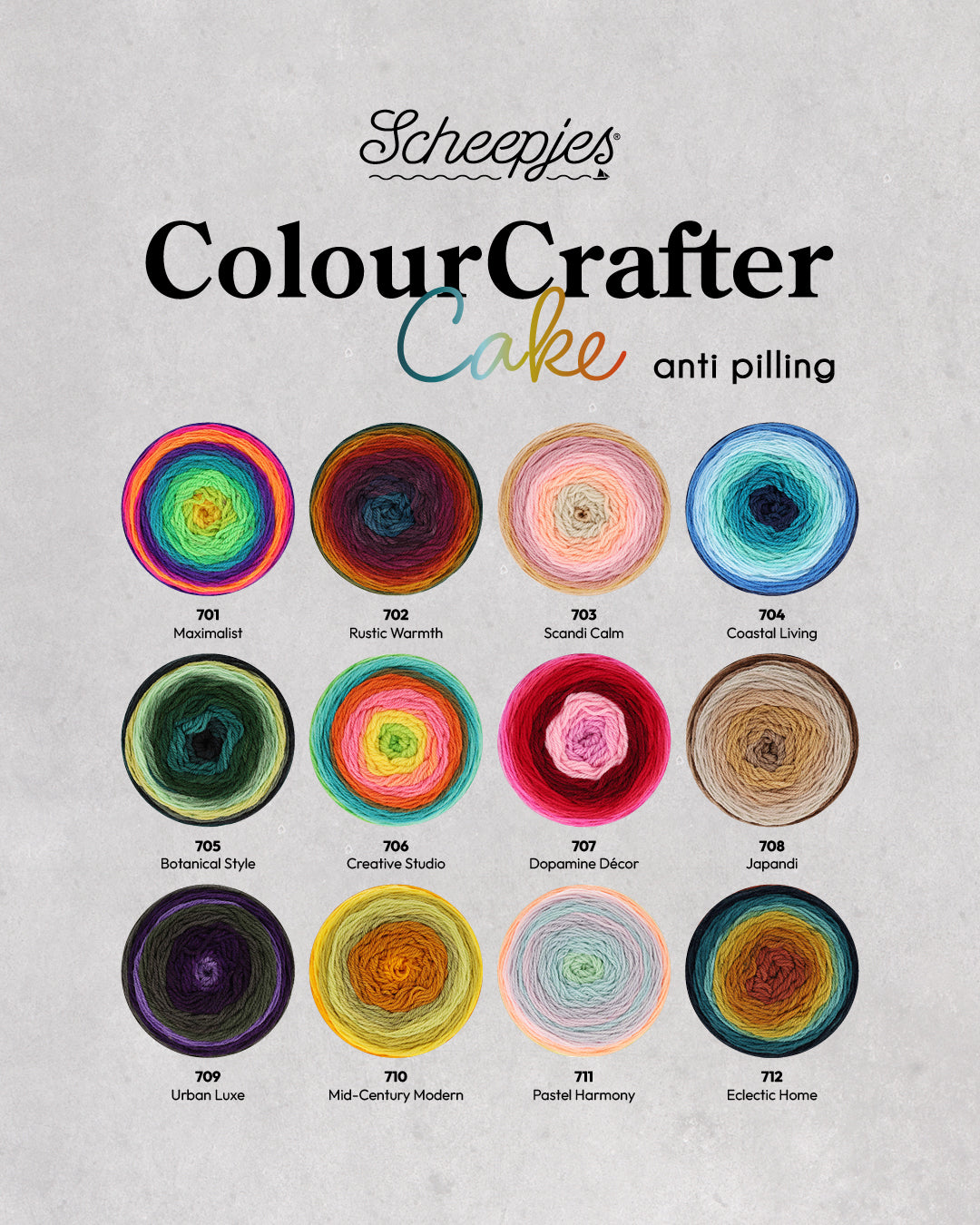 Scheepjes Colour Crafter Cake - 701 Maximalist