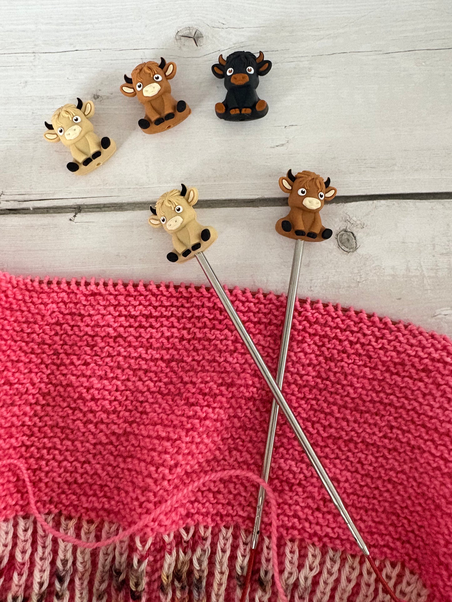 Needle Stitch Stoppers - Highland Cows