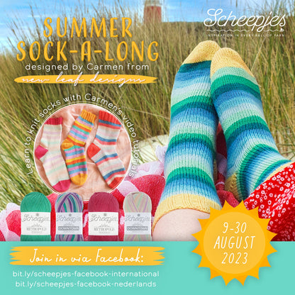 Scheepjes Summer Sock - A - Long (EU sizes 39/41, 42/43, 44/45 & 46/47)