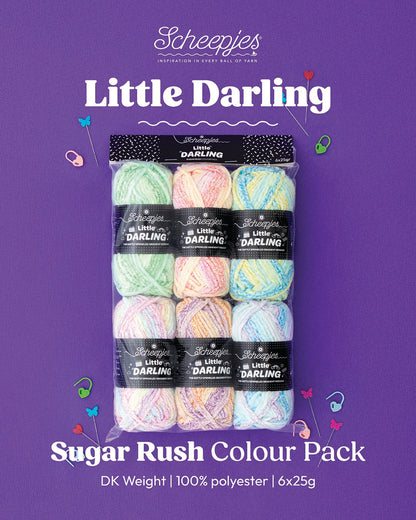Scheepjes Little Darling Sprinkled Gradient Colour Pack - Sugar Rush