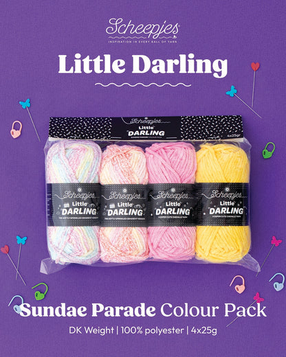 Scheepjes Little Darling Sprinkled Gradient Colour Pack - Sundae Parade