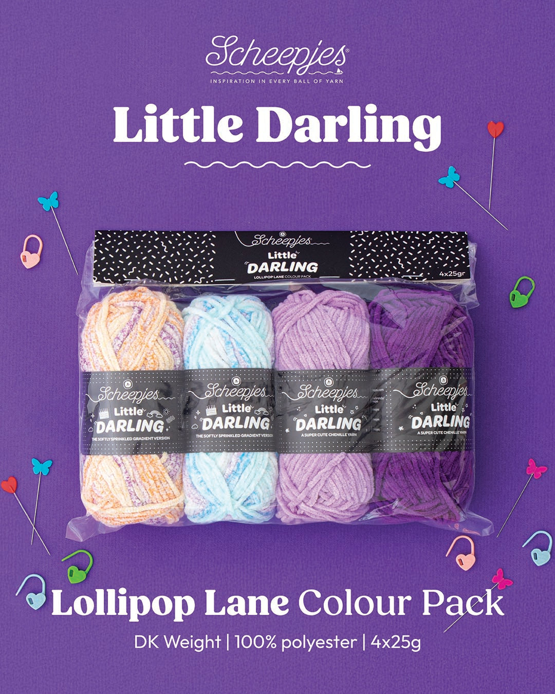 Scheepjes Little Darling Sprinkled Gradient Colour Pack - Lollipop Lane