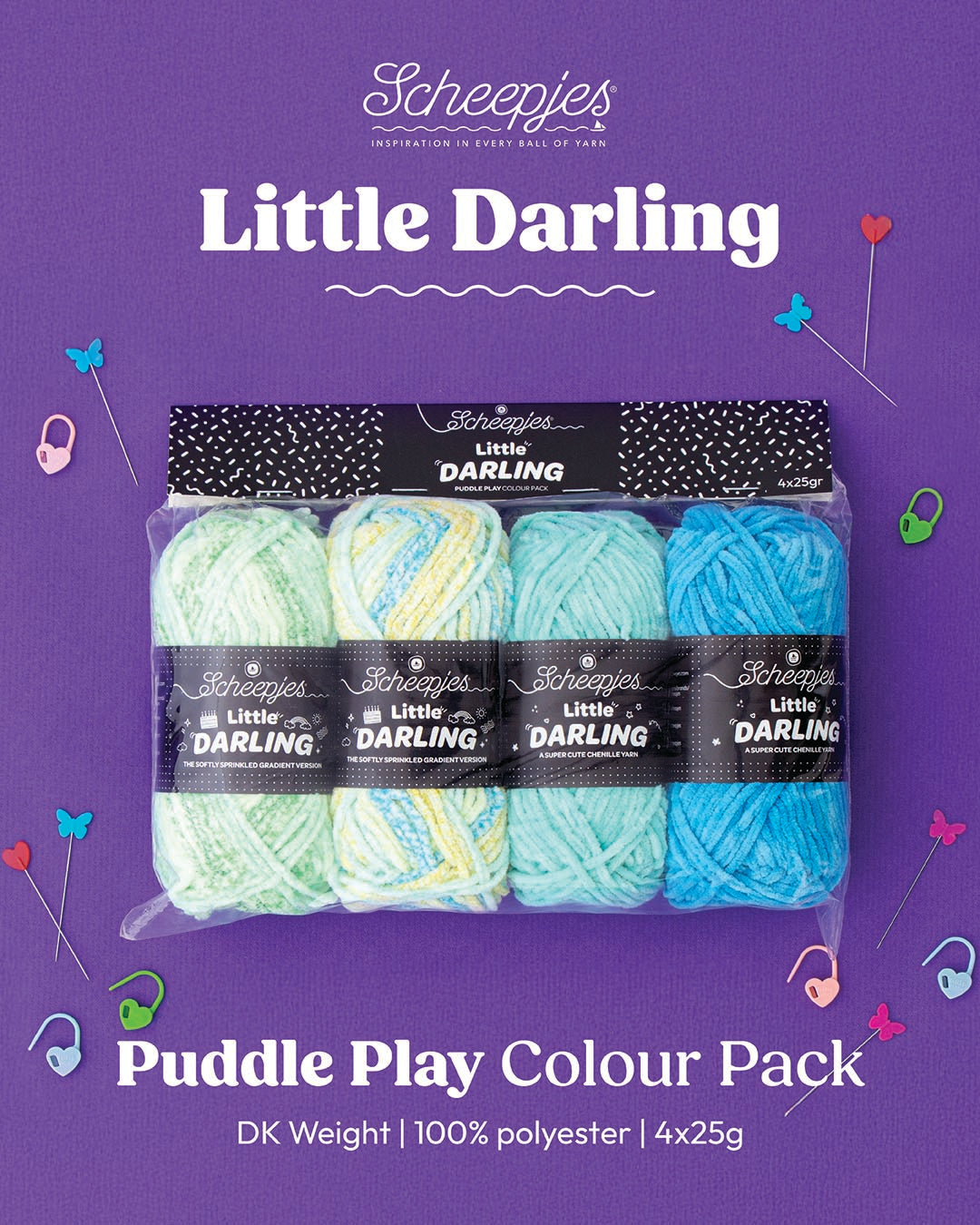 Scheepjes Little Darling Sprinkled Gradient Colour Pack - Puddle Play