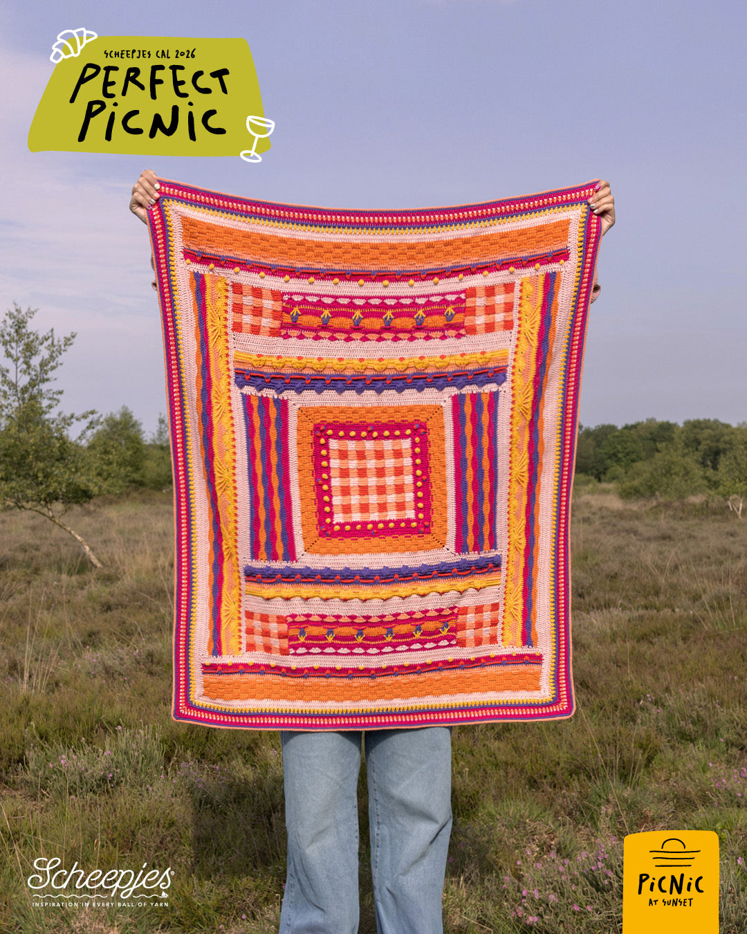 Scheepjes Perfect Picnic CAL - Cotton Create DK - Sunset