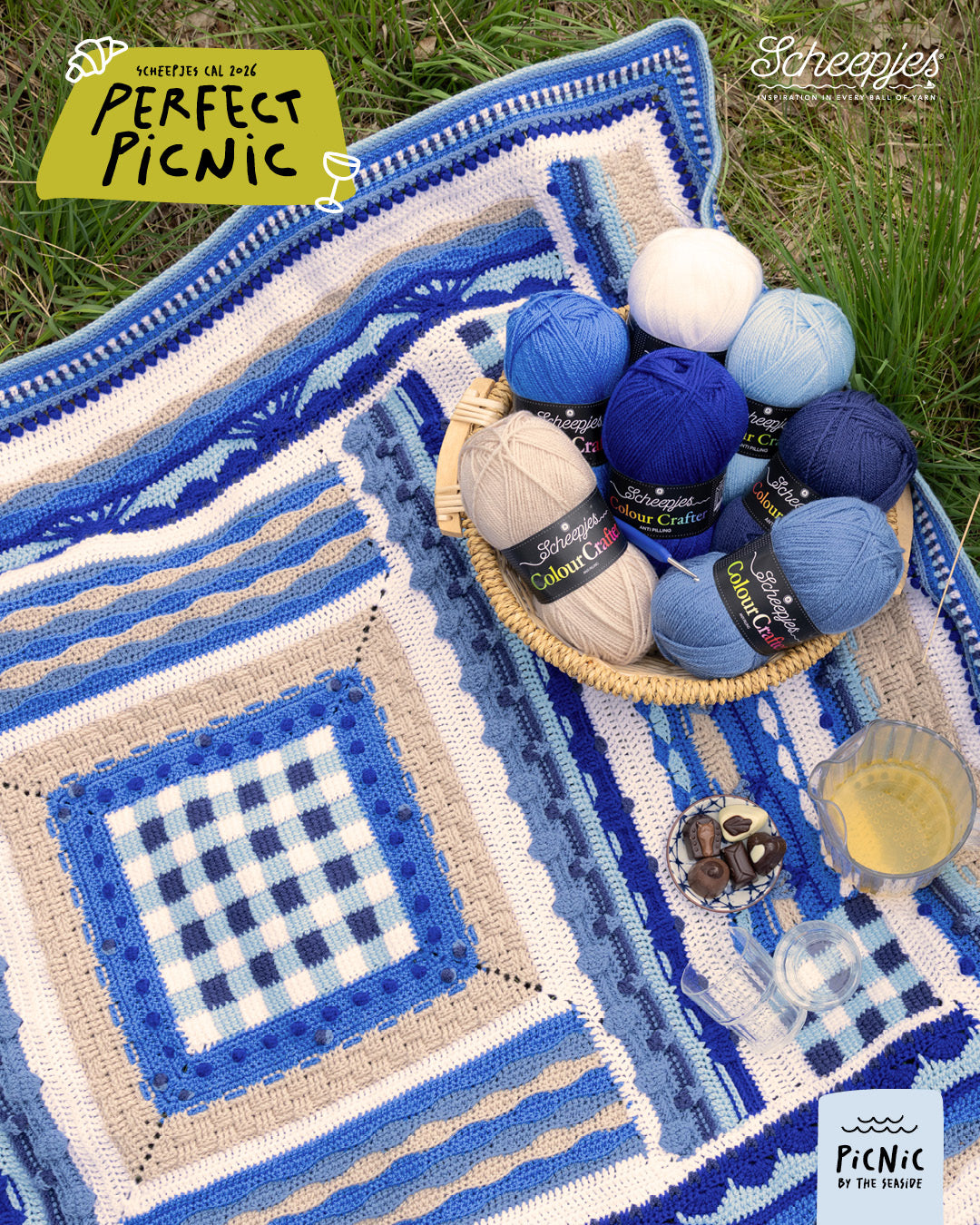 Scheepjes Perfect Picnic CAL - Colour Crafter - Seaside