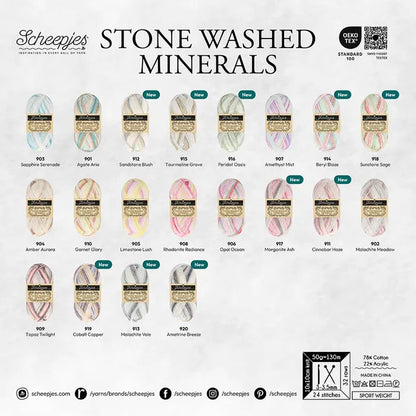 Scheepjes Stone Washed Minerals - 901 Agate Aria