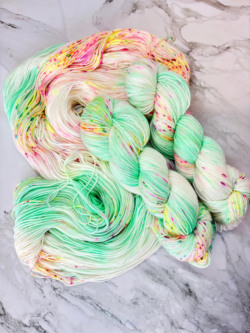 Spearmint Confetti - Sock 85