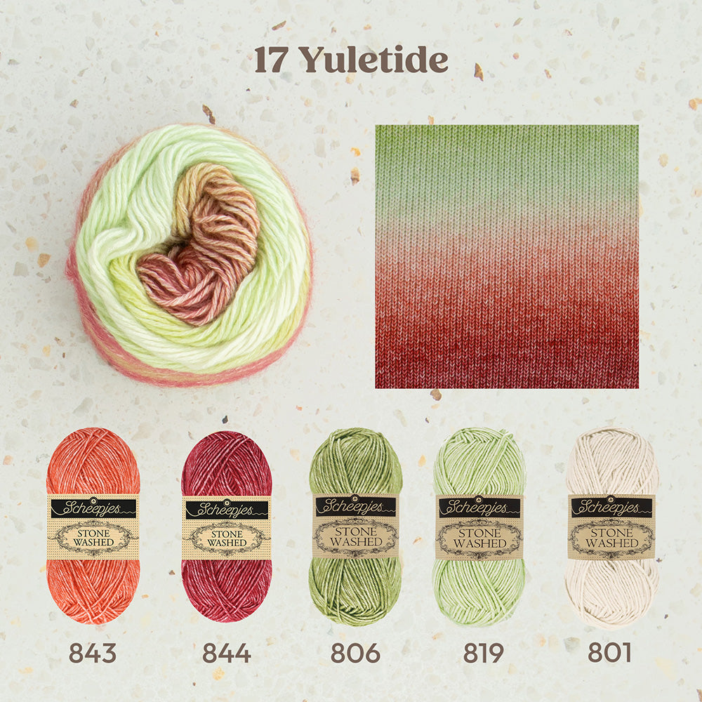 Scheepjes Stone Washed Flow - 17 Yuletide