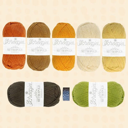 Scheepjes CKAL Dawn Chorus Goldcrest Scarf Kit (Crochet & Knit)