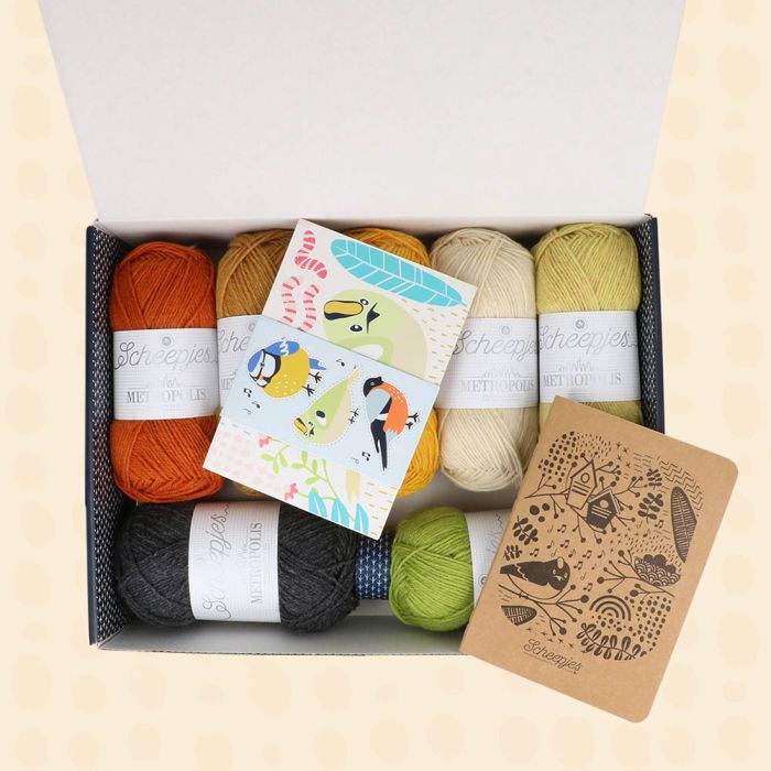 Scheepjes CKAL Goldcrest Scarf Kit (Crochet & Knit)