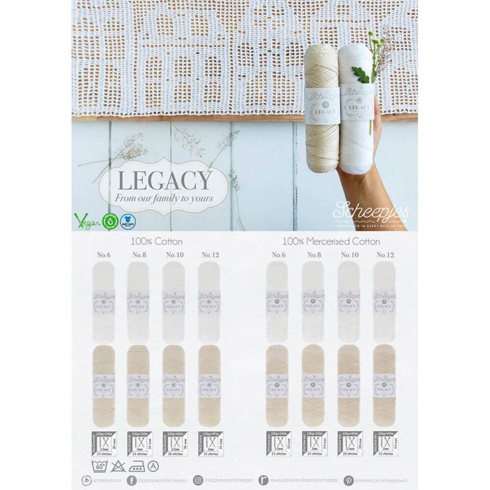Scheepjes Legacy Natural Cotton no. 08 - 089 (Off White)