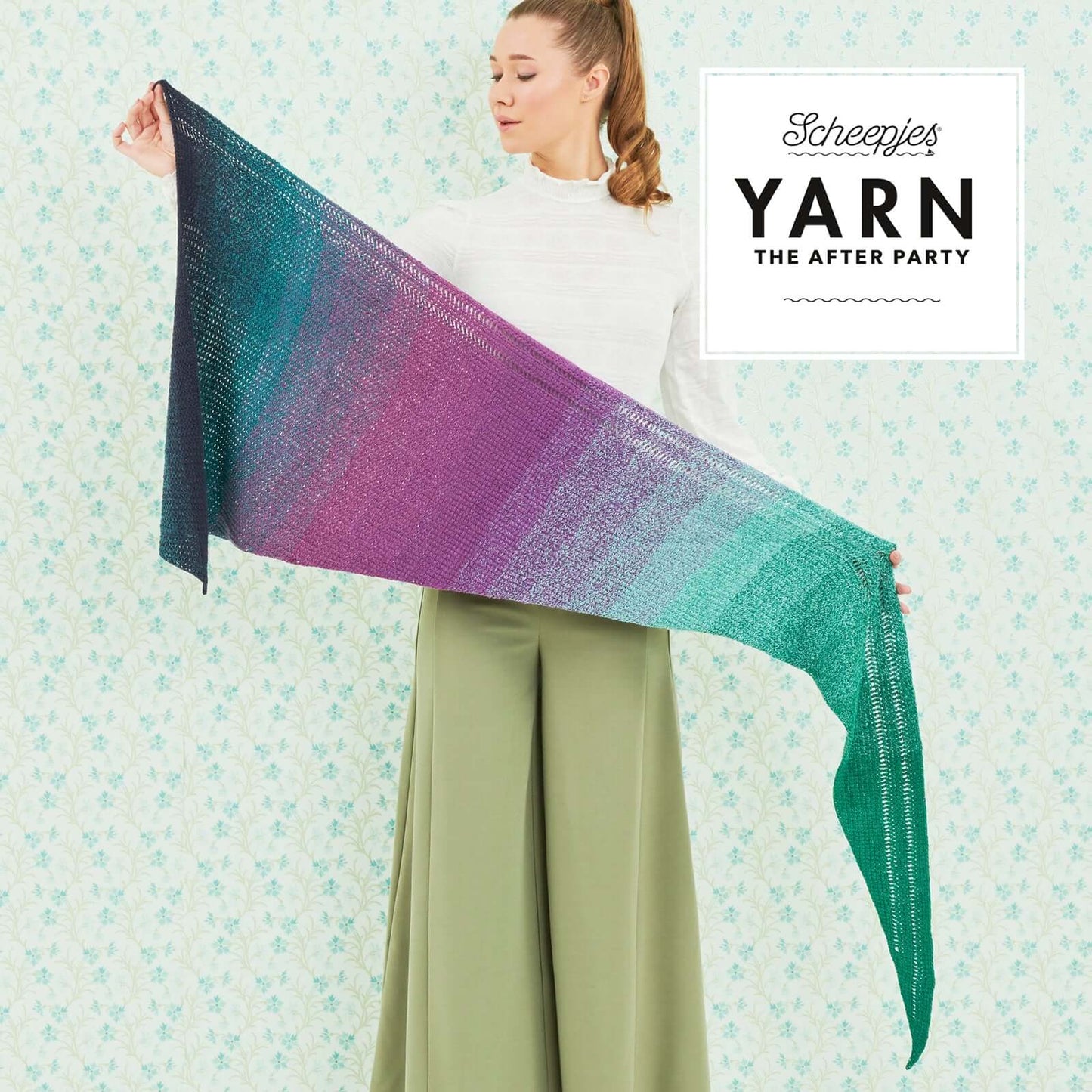 Scheepjes Yarn The After Party no. 32 - Exclamation Shawl (booklet) - (Tunisian Crochet)