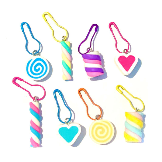 Marshmallow Stitch Markers Set of 4 - Random Colours