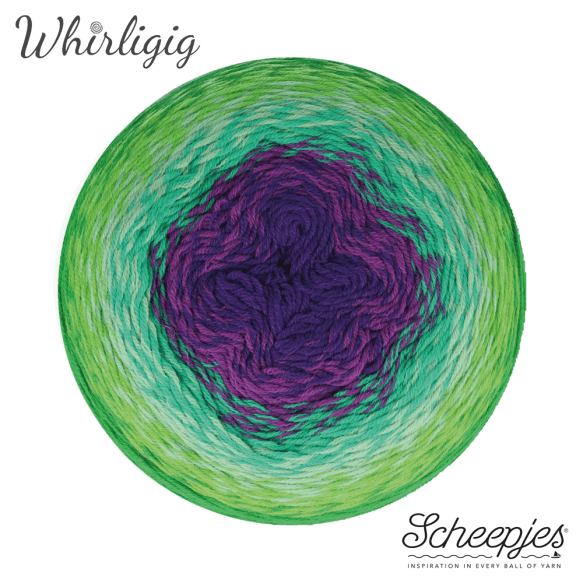 Scheepjes Whirligig - 208 Green To Purple