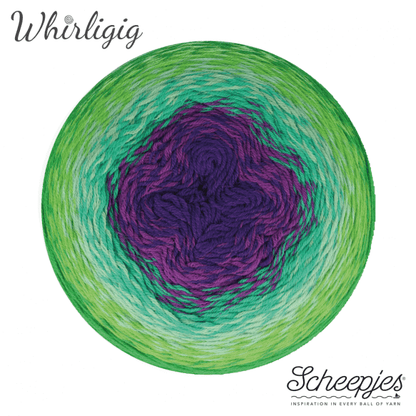 Scheepjes Whirligig - 208 Green To Purple